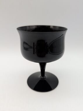 Fostoria BISCAYNE Champagne/Tall Sherbet Glass Black Onyx